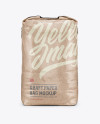 3 kg Kraft Paper Bag Mockup - Front View