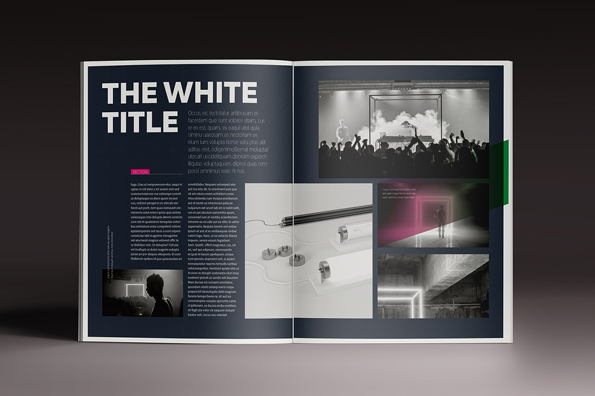 Gradient Magazine Indesign Template Gradient Magazine Indesign Template