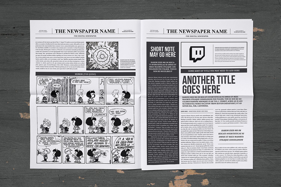 Classy Newspaper Indesign Template