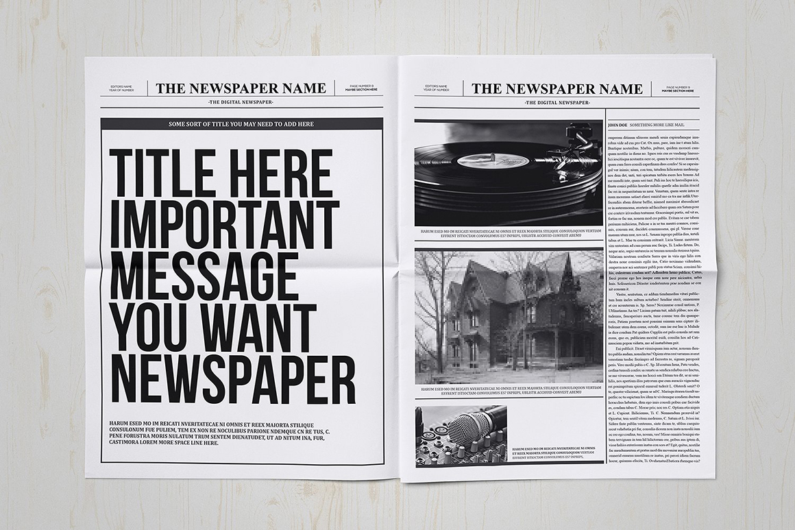 Classy Newspaper Indesign Template