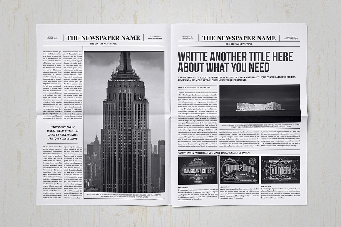 Classy Newspaper Indesign Template