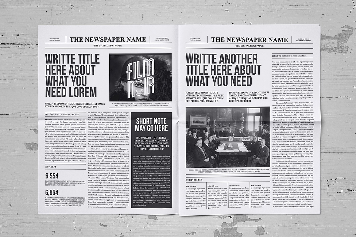 Classy Newspaper Indesign Template