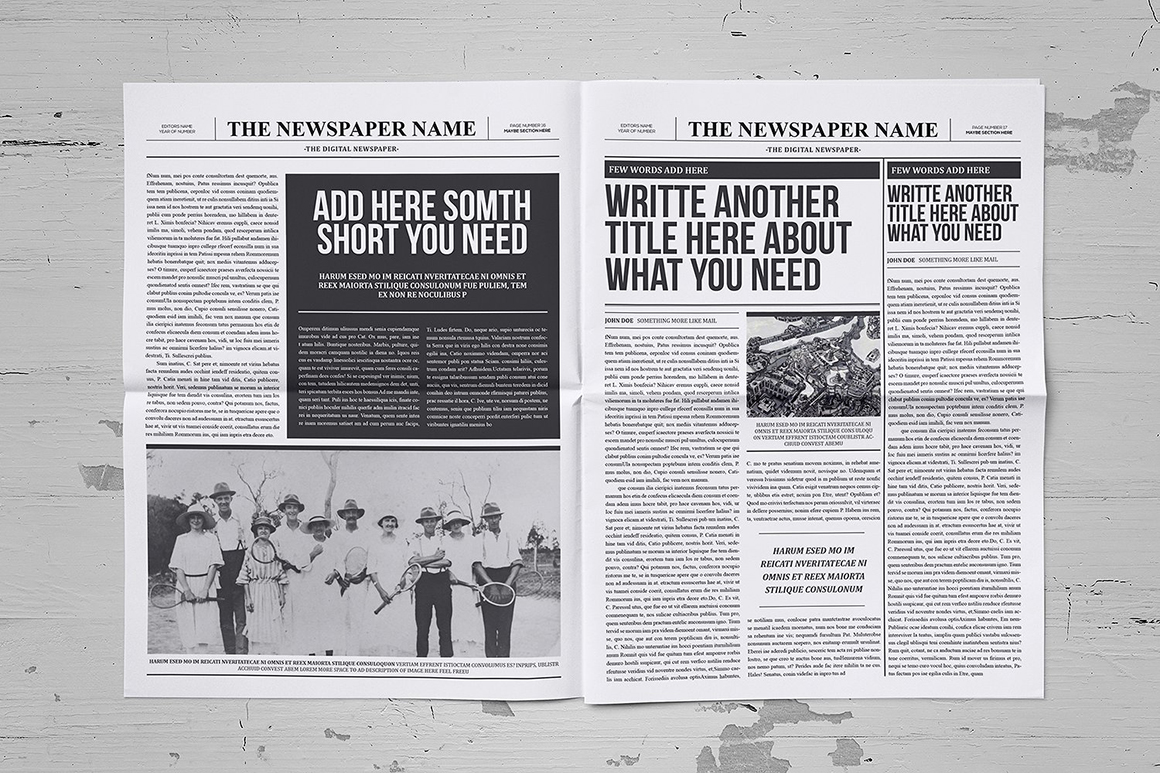 Classy Newspaper Indesign Template