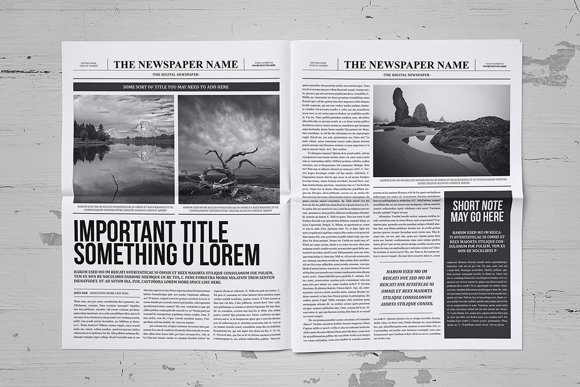 Classy Newspaper Indesign Template