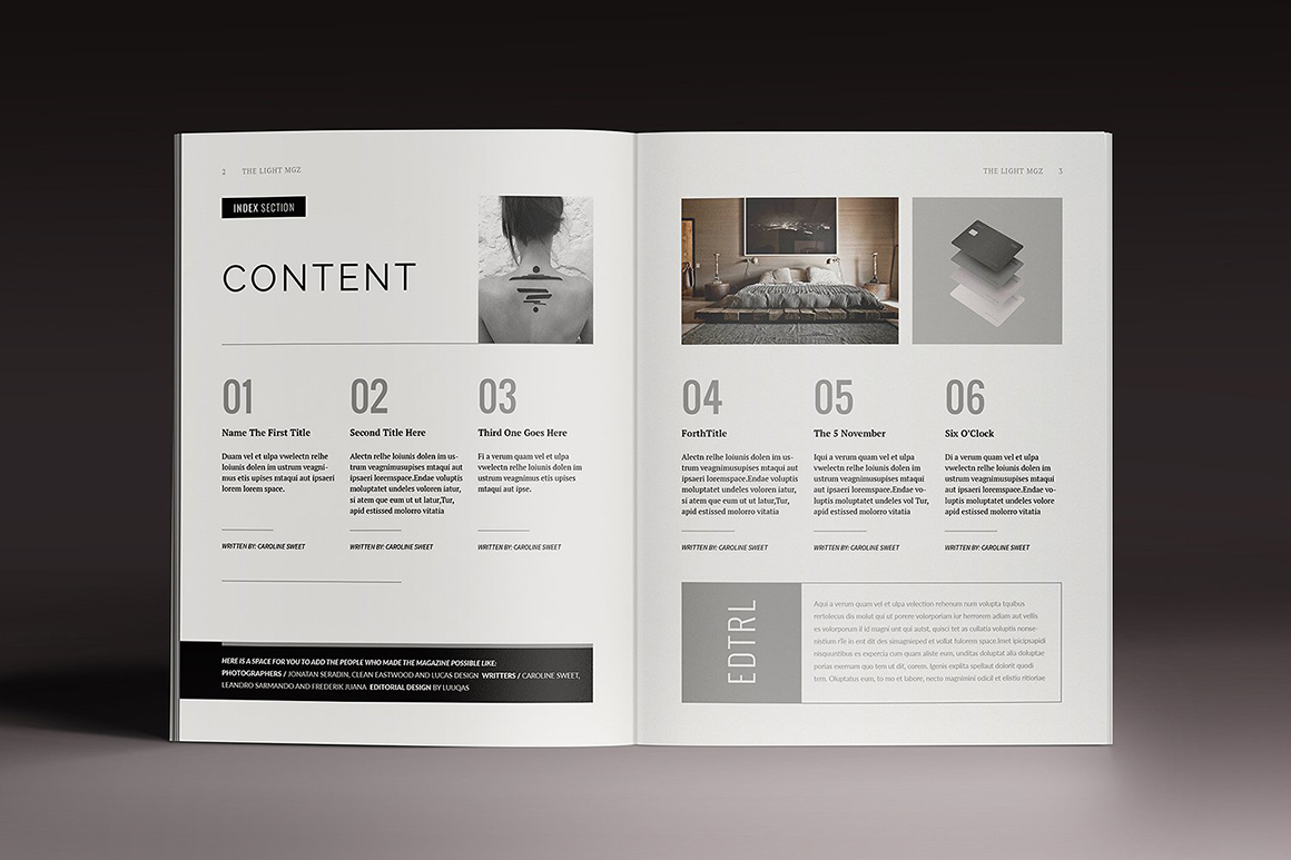 Lightazine Indesign Template