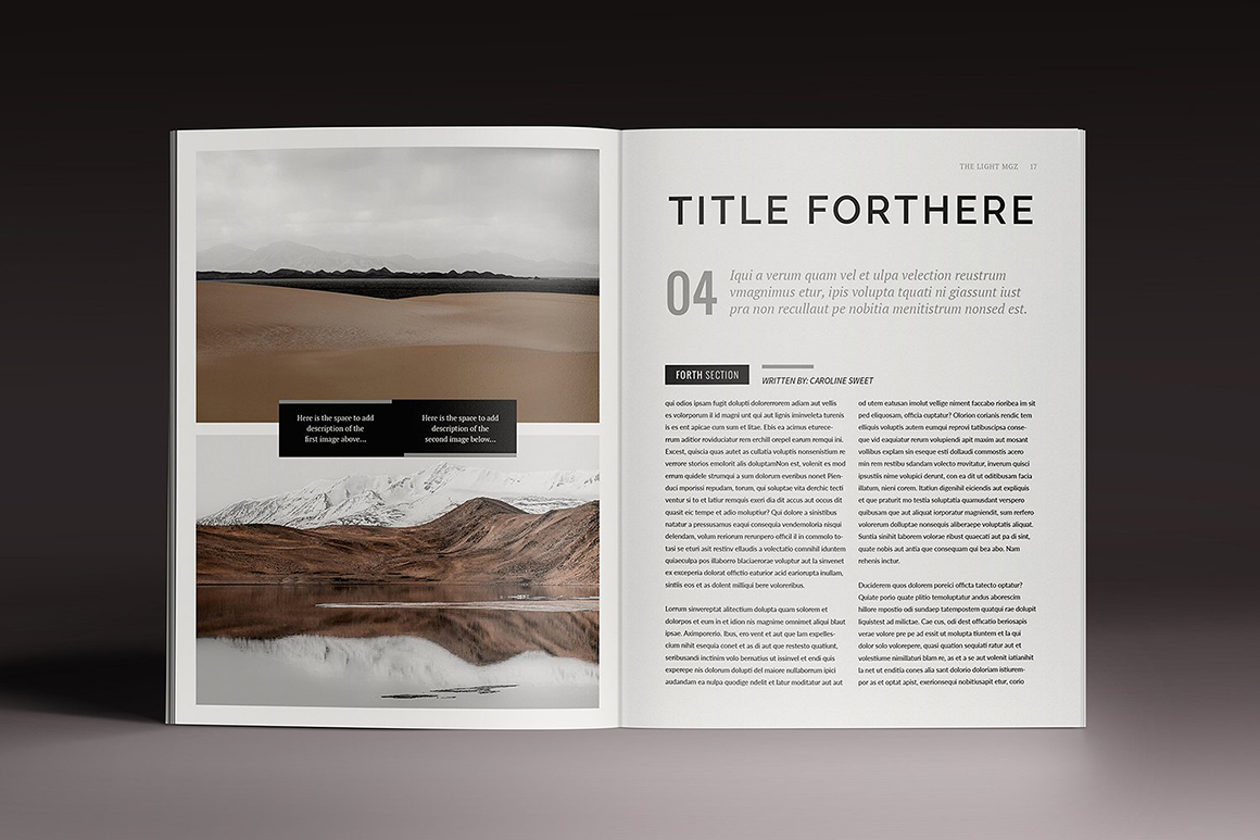 Lightazine Indesign Template