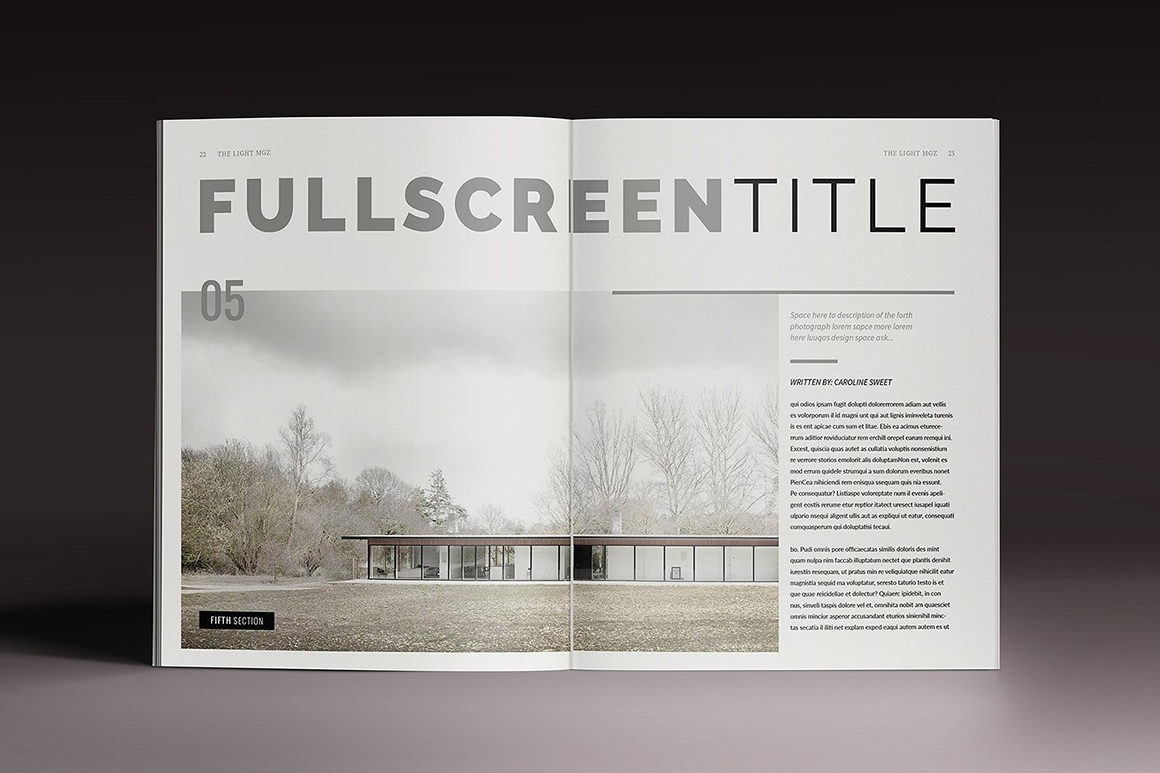 Lightazine Indesign Template Lightazine Indesign Template