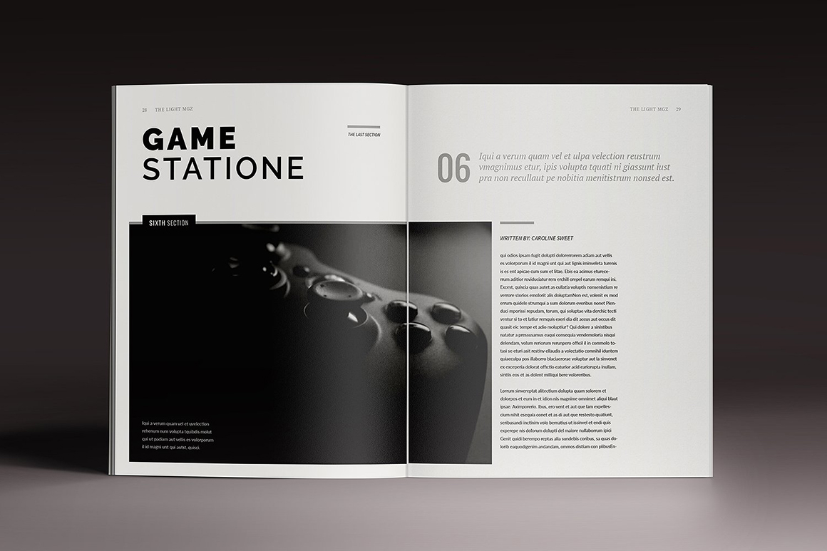 Lightazine Indesign Template Lightazine Indesign Template