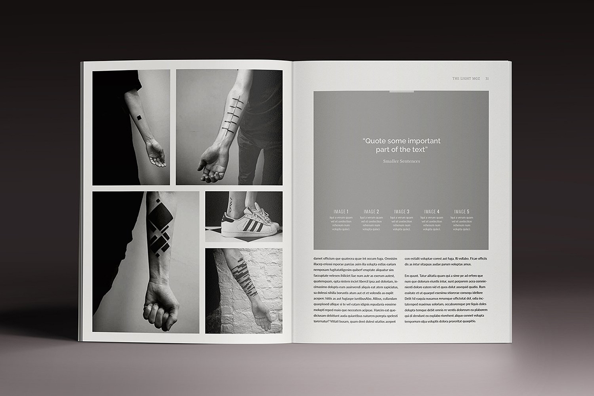 Lightazine Indesign Template