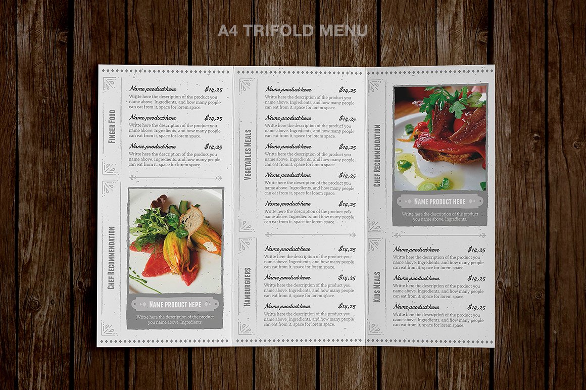 Classy Food Menu 4 Template