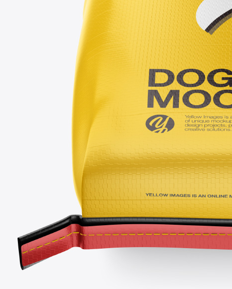 Dog Food Bag Mockup - High Angle Shot