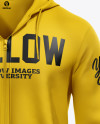 Men’s Full-Zip Hoodie Mockup - Front View