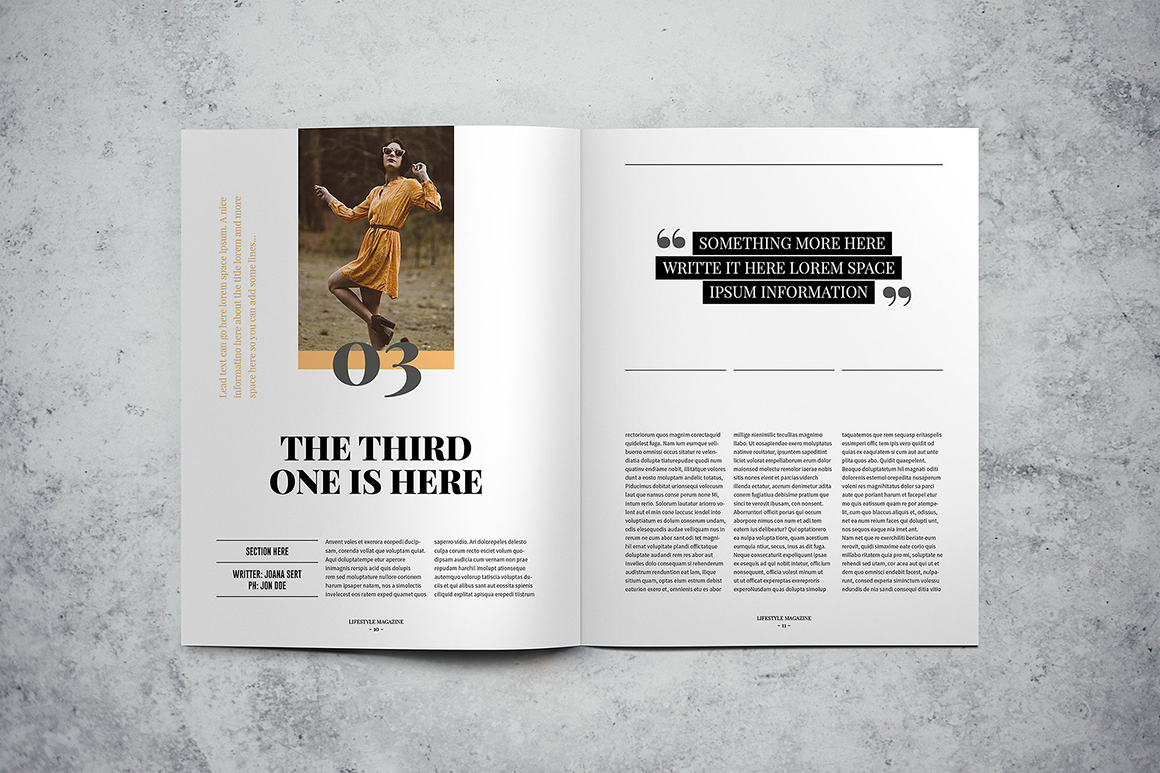 LifeStyle magazine Indesign Template LifeStyle magazine Indesign Template