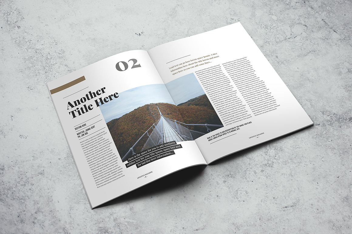 LifeStyle magazine Indesign Template LifeStyle magazine Indesign Template