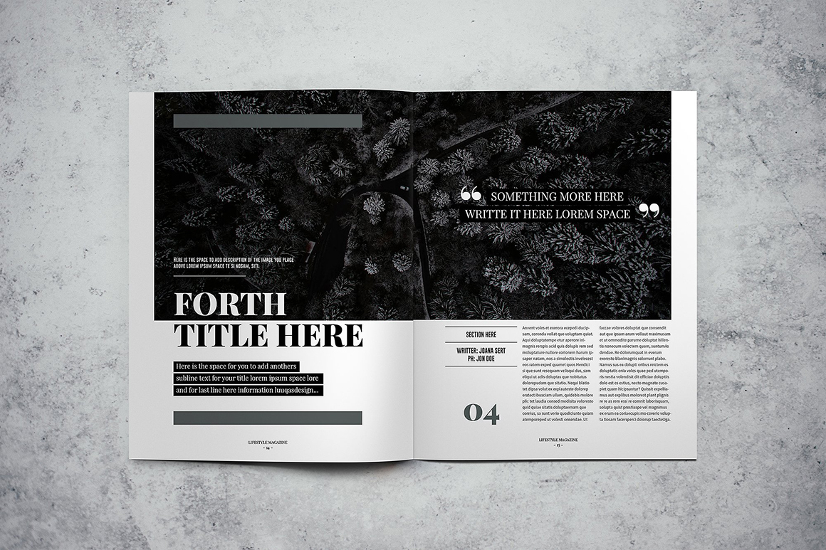 LifeStyle magazine Indesign Template LifeStyle magazine Indesign Template
