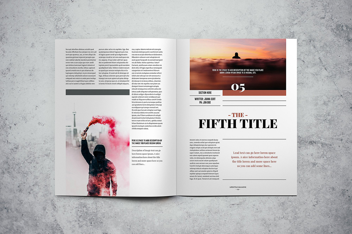 LifeStyle magazine Indesign Template LifeStyle magazine Indesign Template