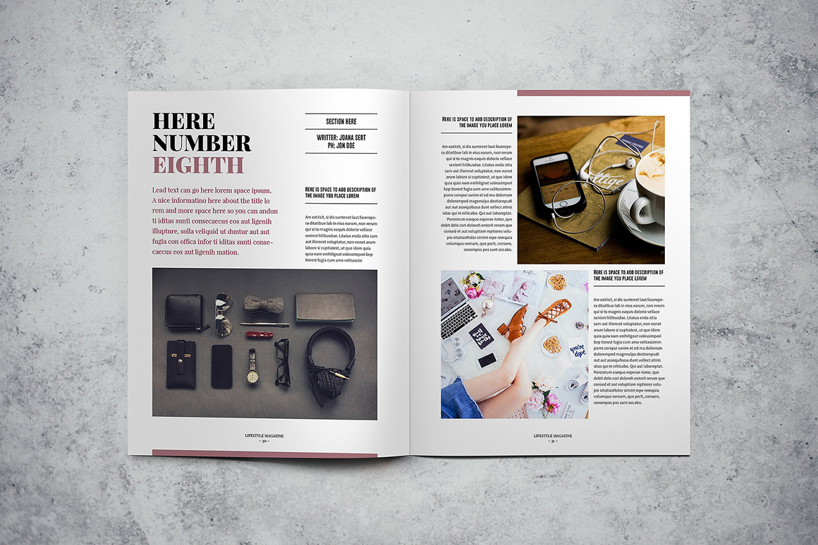 LifeStyle magazine Indesign Template LifeStyle magazine Indesign Template