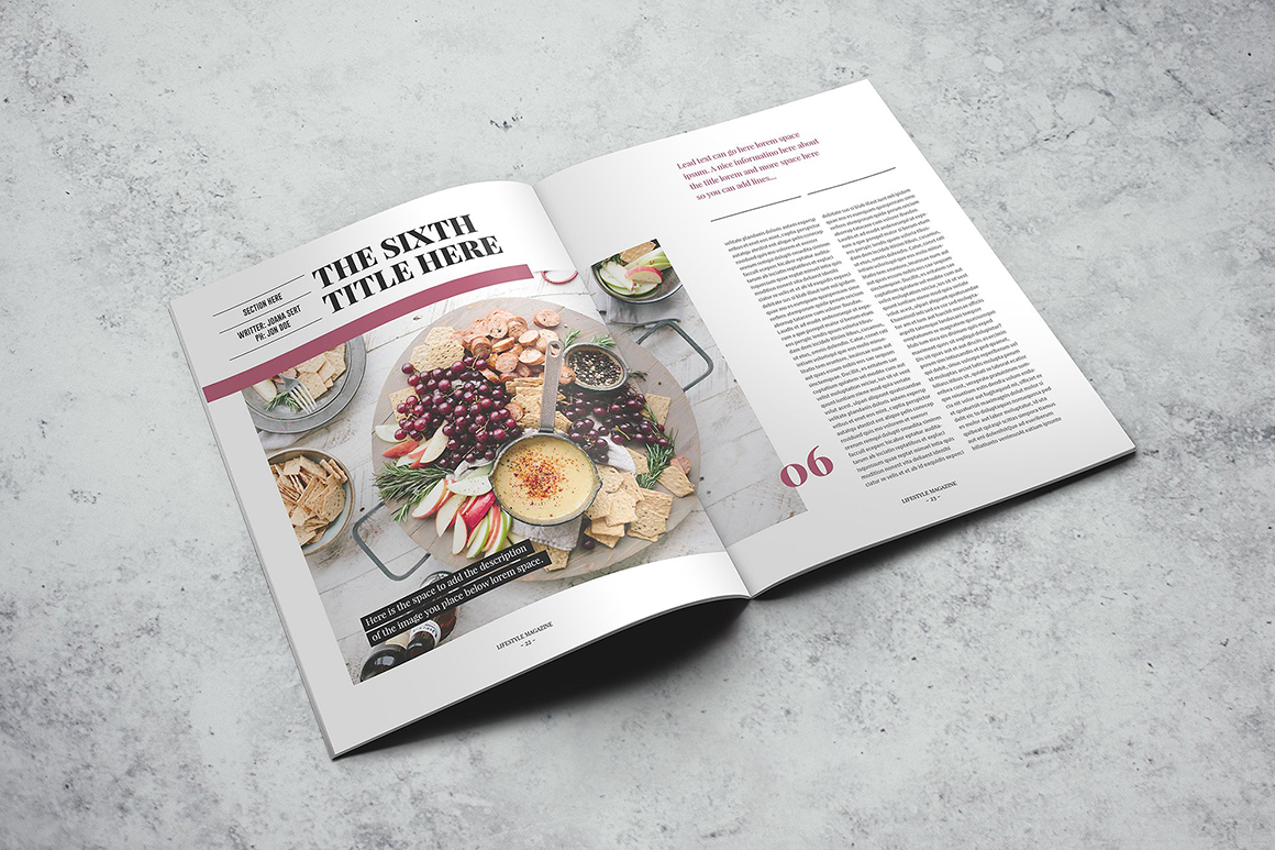 LifeStyle magazine Indesign Template LifeStyle magazine Indesign Template