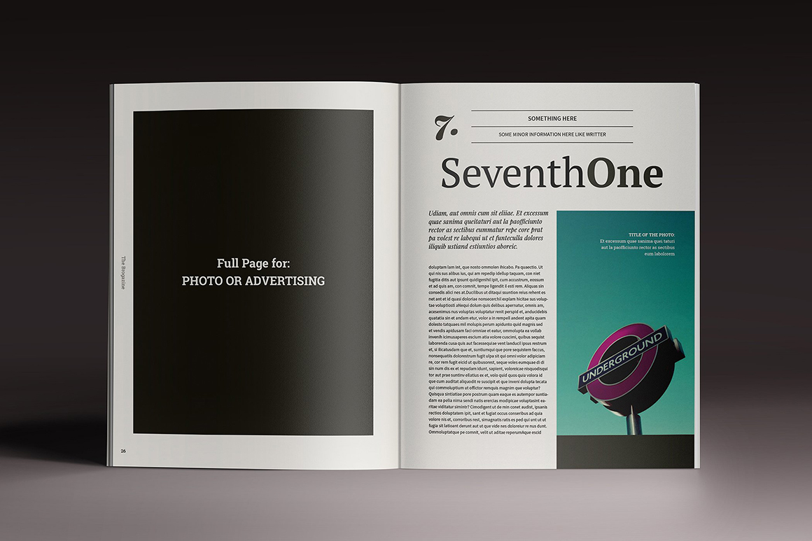 Brogazine Indesign Template Brogazine Indesign Template