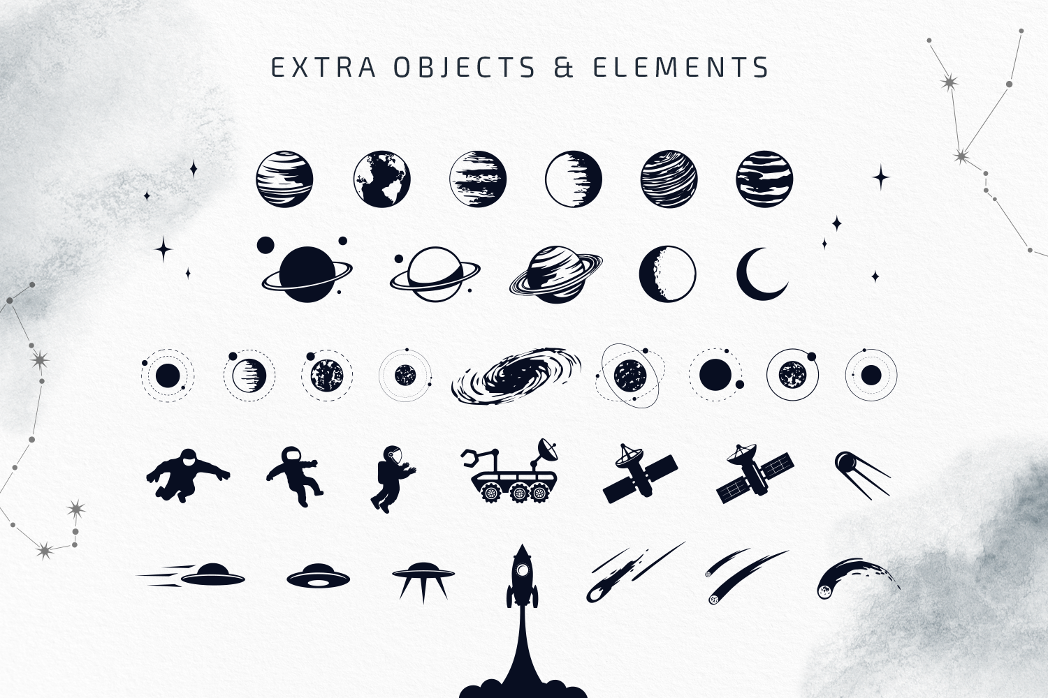 Lost In Space. Color Font (SVG) Lost In Space. Color Font (SVG)