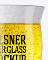 Revival Glass With Pilsner Beer Mockup