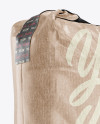 5 kg Kraft Paper Bag Mockup - Halfside View