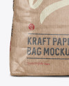 5 kg Kraft Paper Bag Mockup - Front View