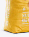 5 kg Matte Paper Bag Mockup - Halfside View