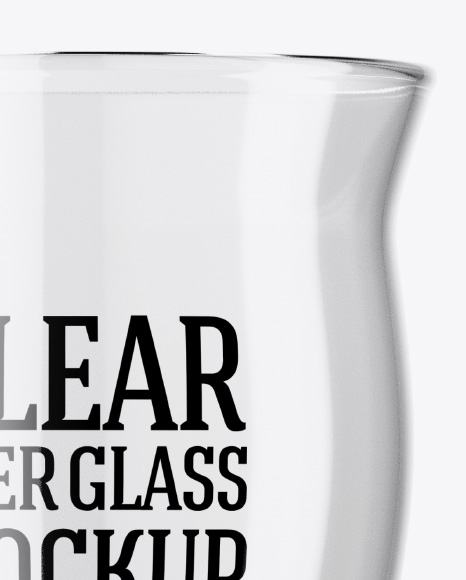 Empty Revival Glass Mockup