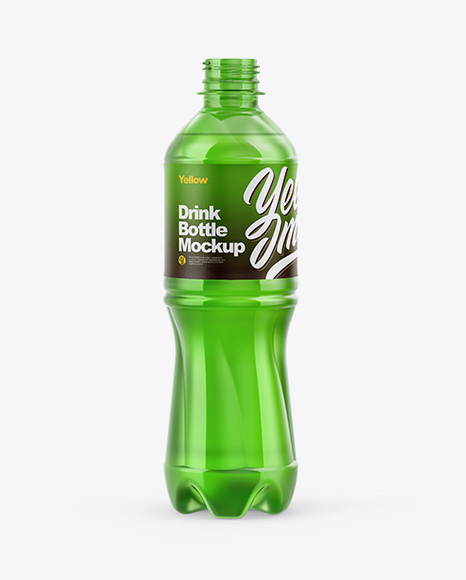 Plastic Bottle With Soft Drink Mockup