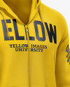 Men’s Full-Zip Hoodie Mockup - Half Side View