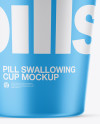 Matte Pill Swallowing Cup Mockup