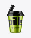 Metallic Pill Swallowing Cup Mockup