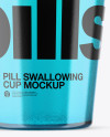 Plastic Pill Swallowing Cup Mockup