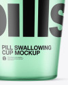 Plastic Pill Swallowing Cup Mockup