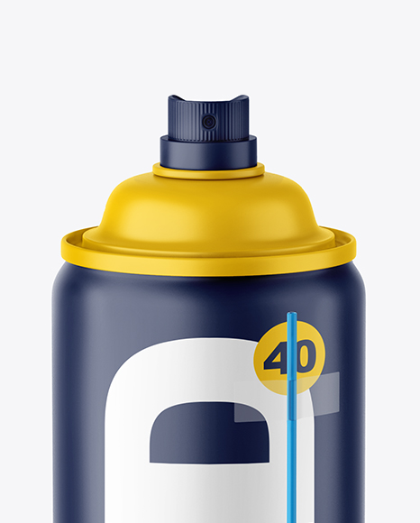 Opened Matte Spray Bottle Mockup