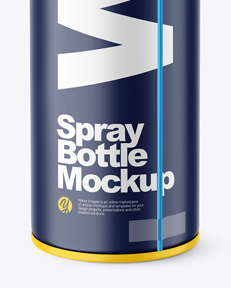 Opened Matte Spray Bottle Mockup