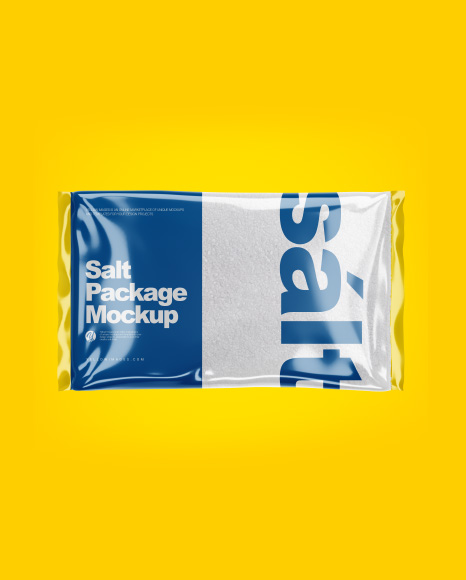 Salt Package Mockup - Top View