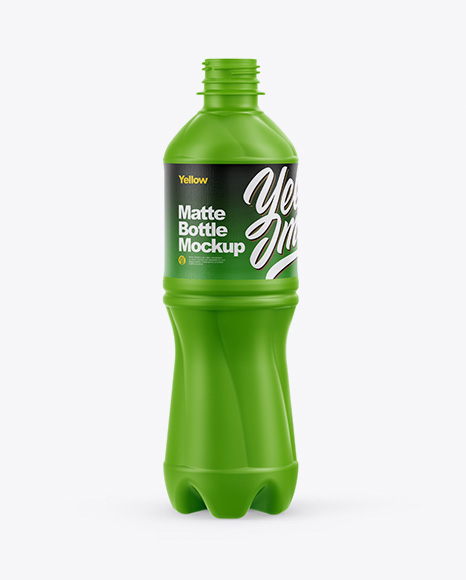 Matte Plastic Bottle Mockup