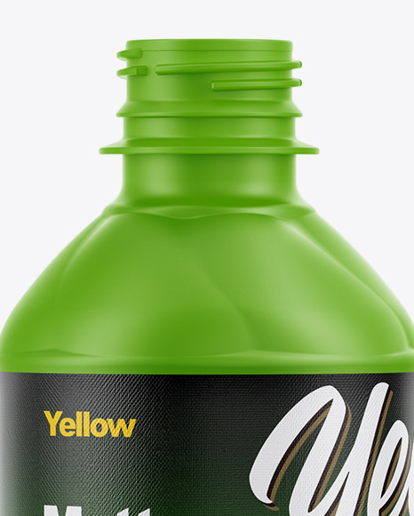 Matte Plastic Bottle Mockup