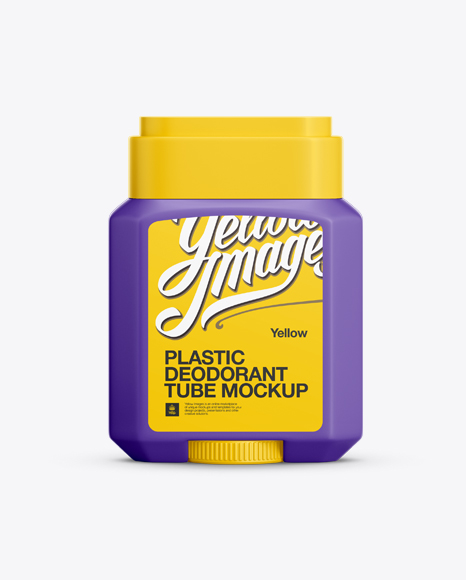 Matte Plastic Deodorant Tube Mockup - Free Download Images High Quality