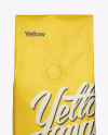 250g Coffee Bag With Valve Mockup - Front View