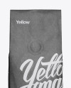250g Kraft Coffee Bag With Valve Mockup - Front View