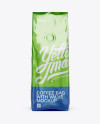 250g Foil Coffee Bag With Valve Mockup - Front View