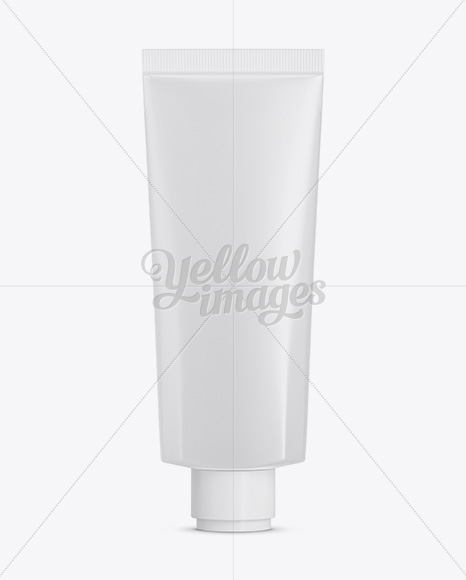 Frosted Plastic Cosmetic Tube Mockup