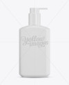 Glossy Plastic Bottle w/ Batcher Mockup