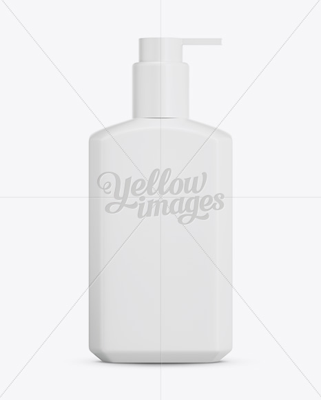 Matte Plastic Bottle w/ Batcher Mockup - Free Download Images High