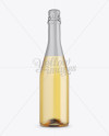 Champagne Bottle HQ Mockup - Front View Champagne Bottle HQ Mockup - Front View