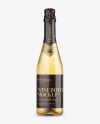 Champagne Bottle HQ Mockup - Front View