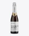 Dark Amber Champagne Bottle Mockup - Front View